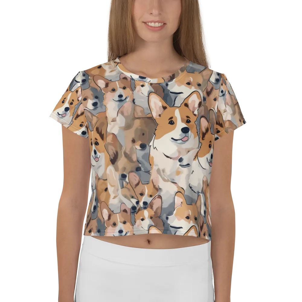 Pembroke Parade on Crop Tee — Front