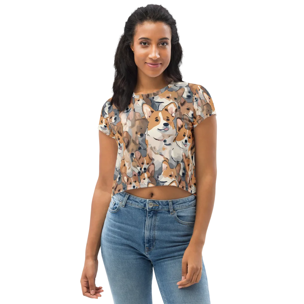 Pembroke Parade on Crop Tee — Front