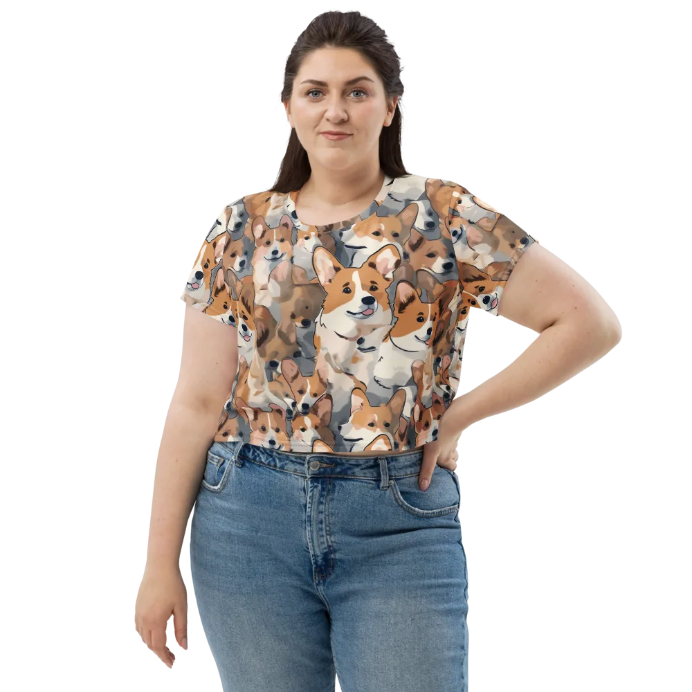 Pembroke Parade on Crop Tee — Front
