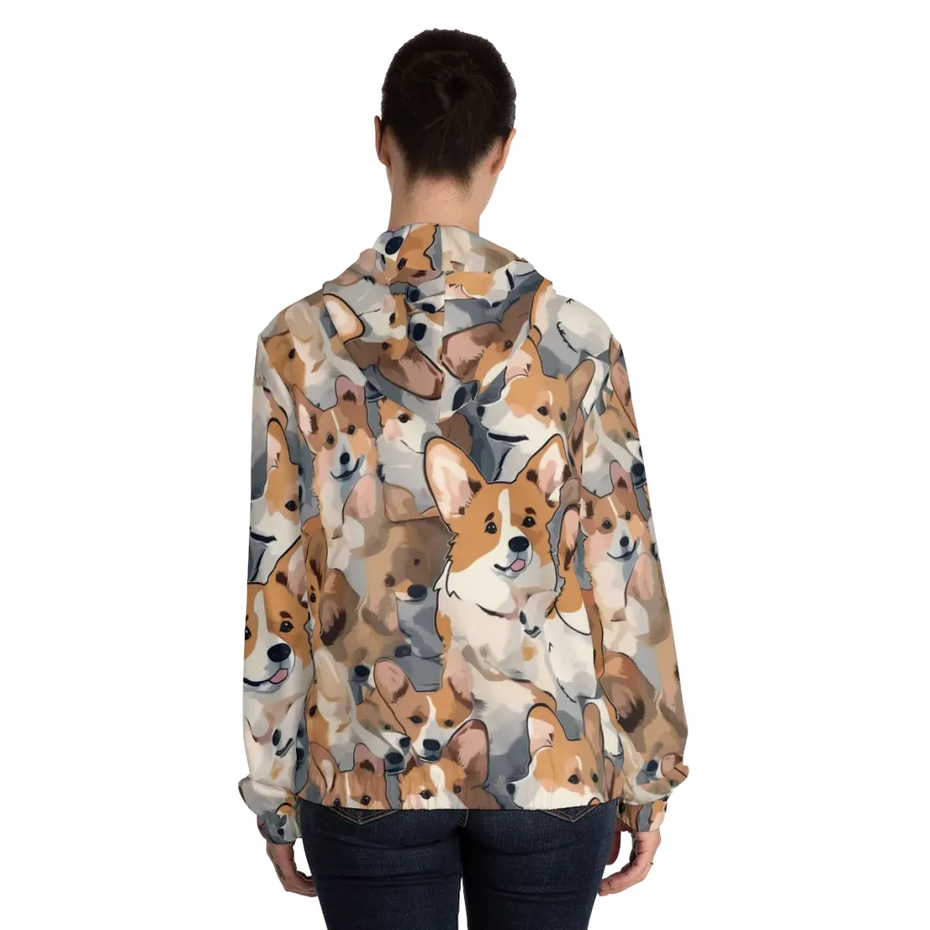 Pembroke Parade on Women's Full-Zip Hoodie — Back On Person