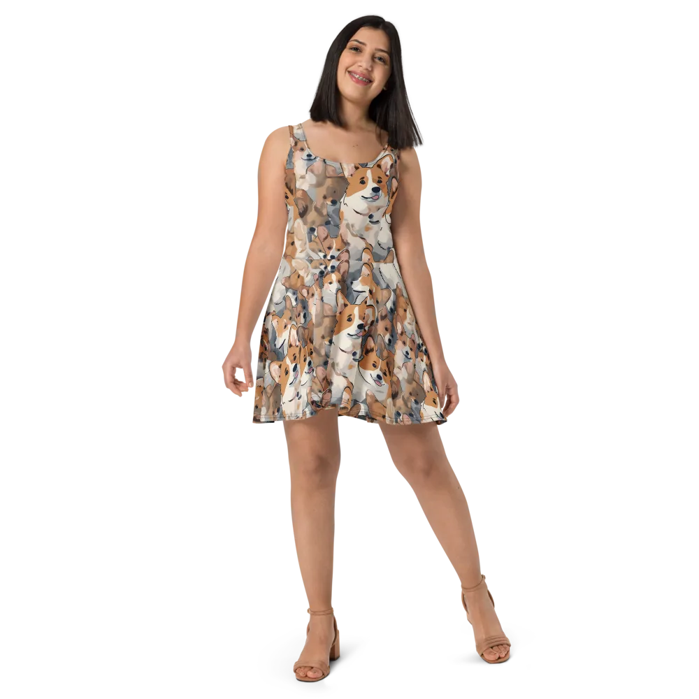 Pembroke Parade on Skater Dress — Front