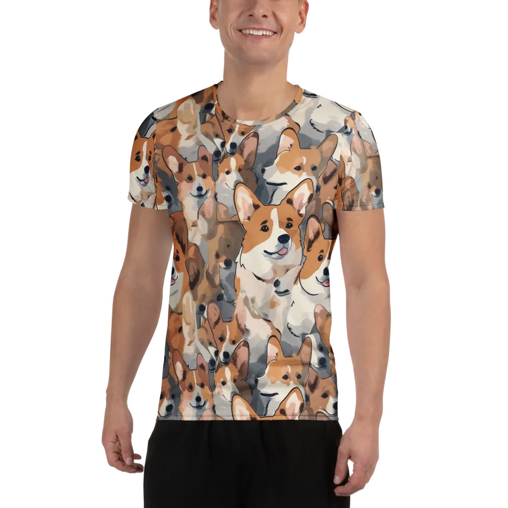 Pembroke Parade on Men's Athletic T-Shirt — Front