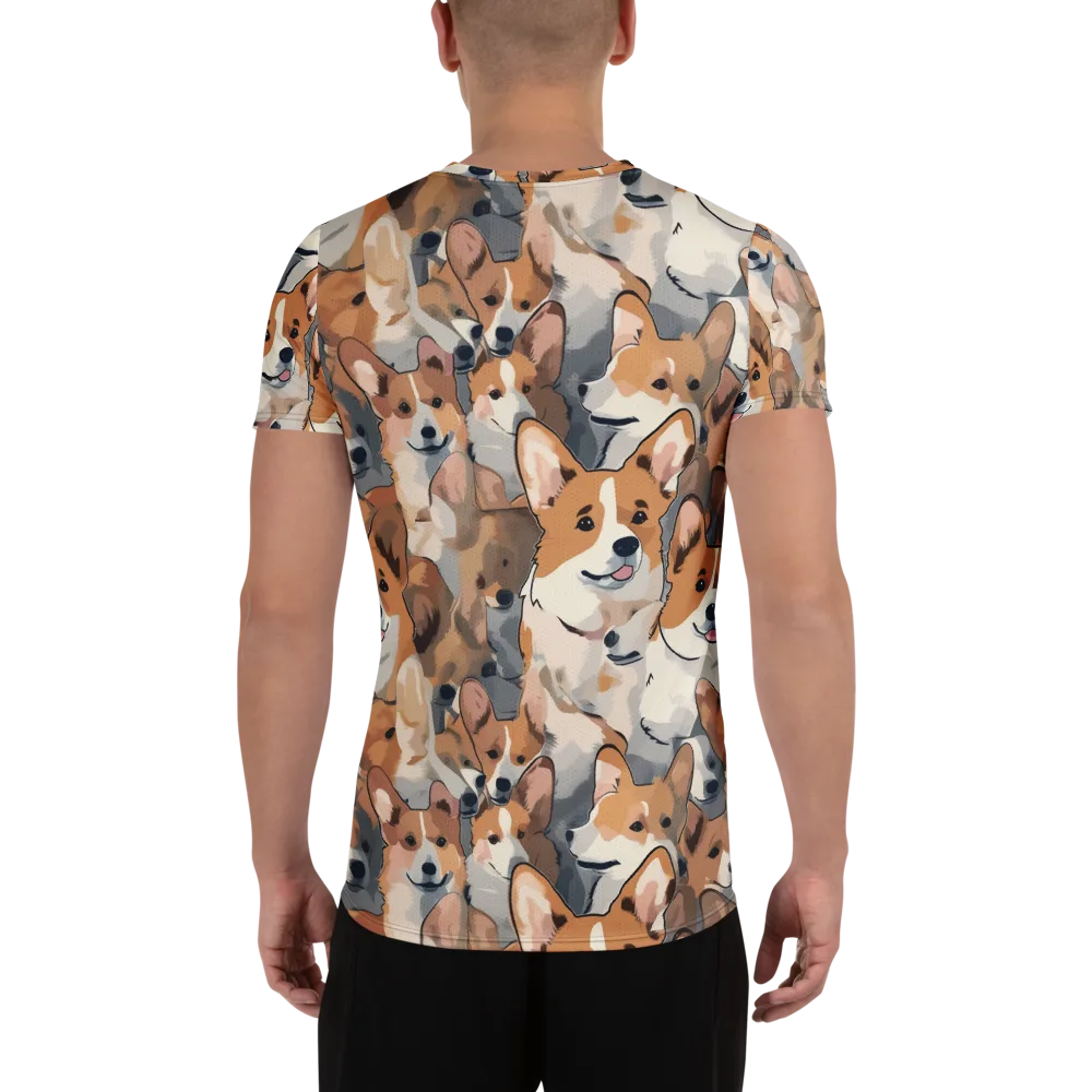 Pembroke Parade on Men's Athletic T-Shirt — Back