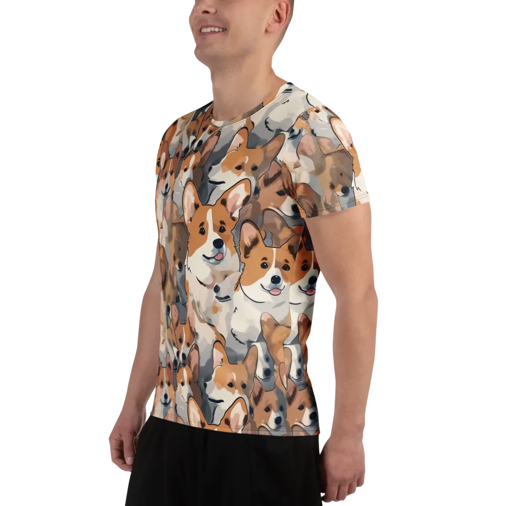 Pembroke Parade on Men's Athletic T-Shirt — Left