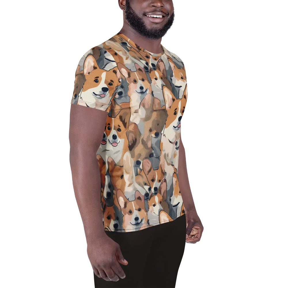 Pembroke Parade on Men's Athletic T-Shirt — Right