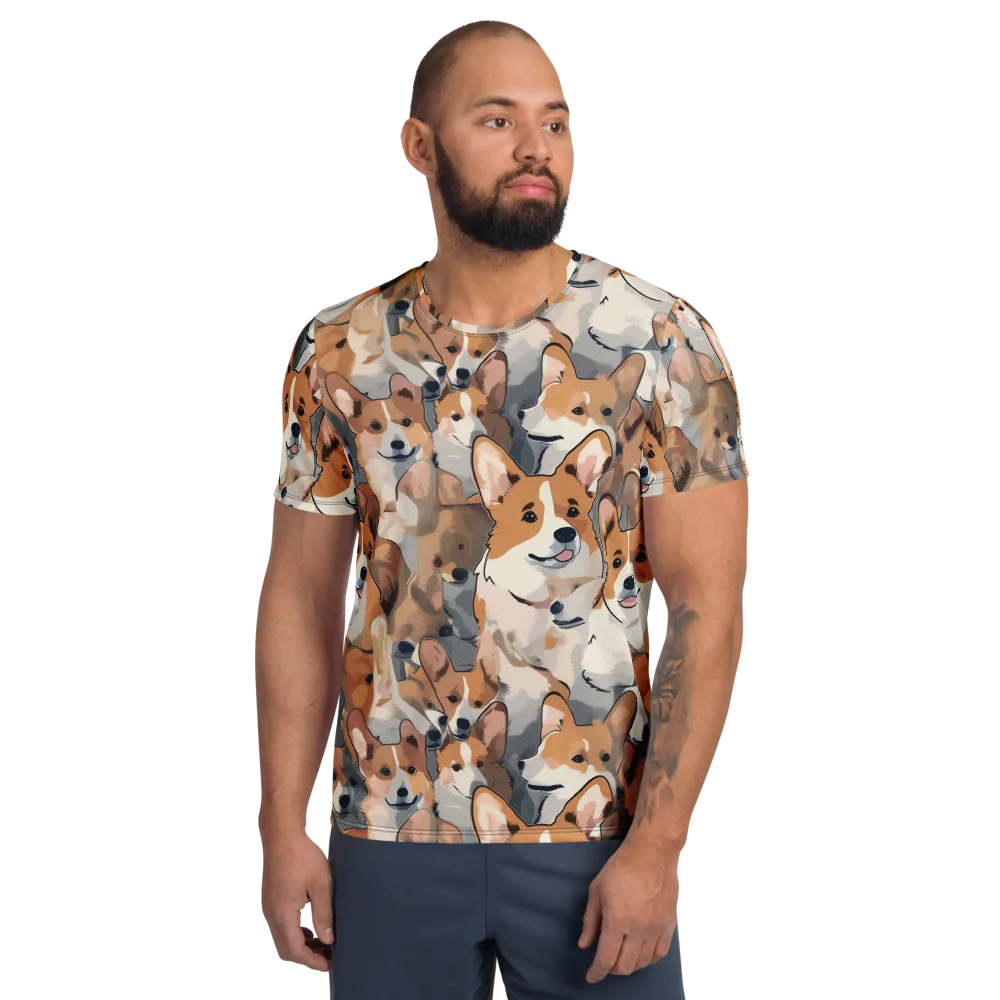 Pembroke Parade on Men's Athletic T-Shirt — Front