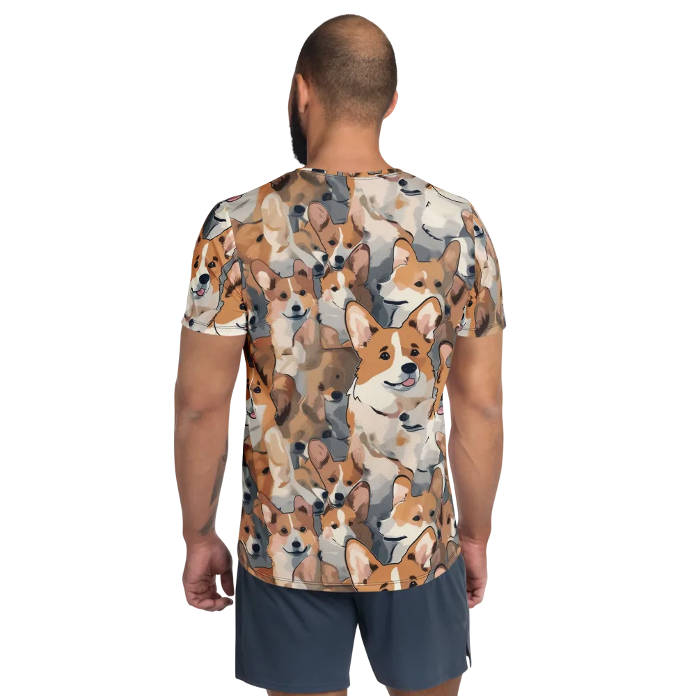 Pembroke Parade on Men's Athletic T-Shirt — Back