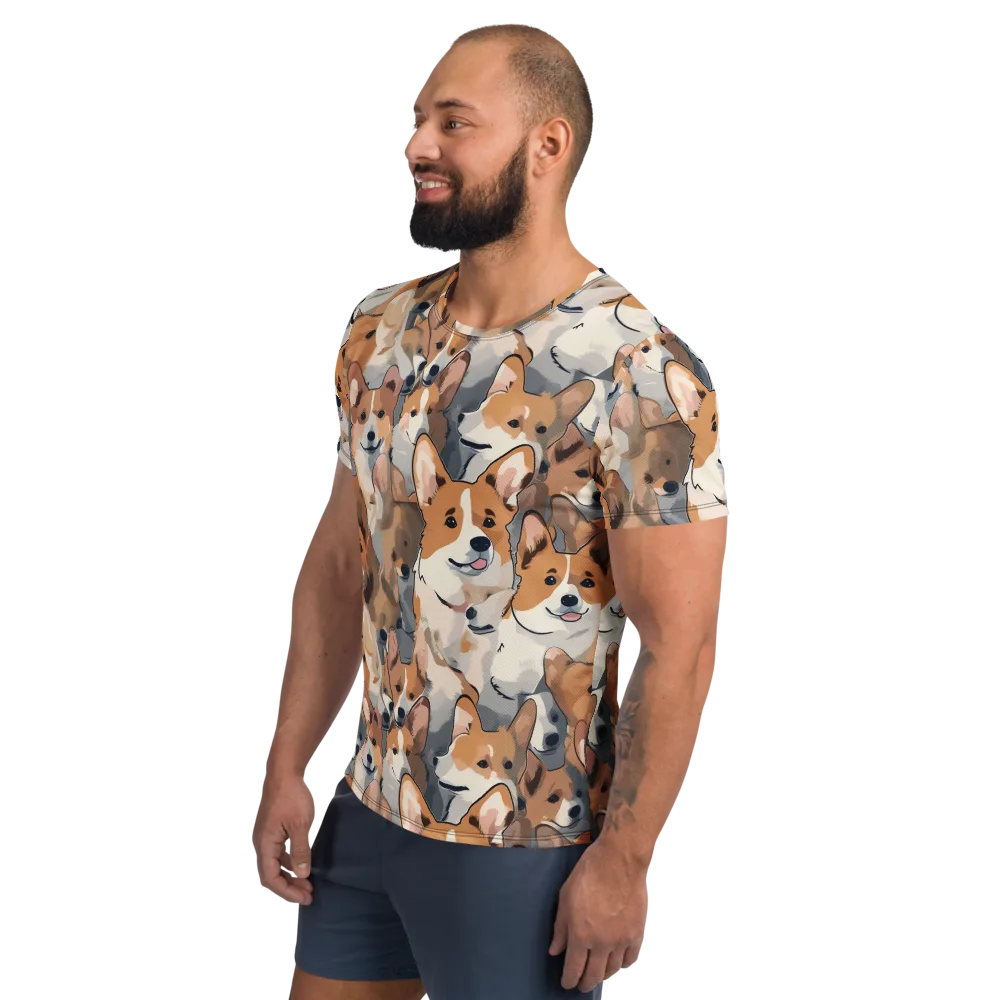 Pembroke Parade on Men's Athletic T-Shirt — Left