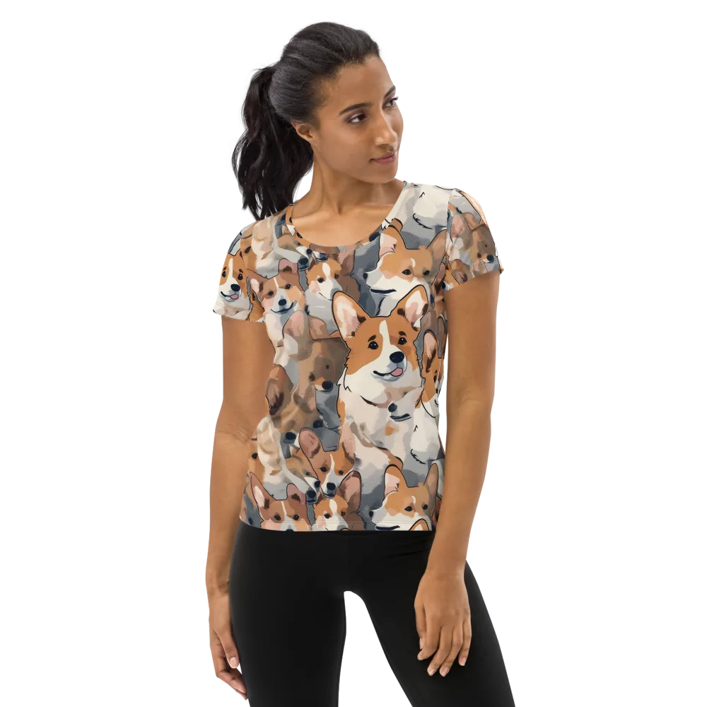 Pembroke Parade on Women's Athletic T-Shirt — Front