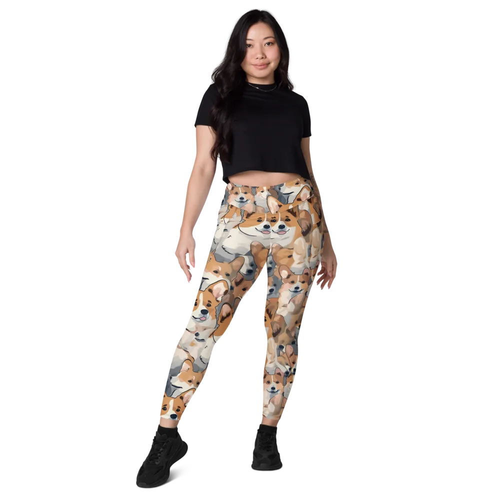 Pembroke Parade on Leggings with Pockets — Front