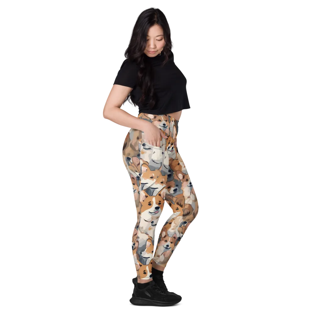Pembroke Parade on Leggings with Pockets — Right