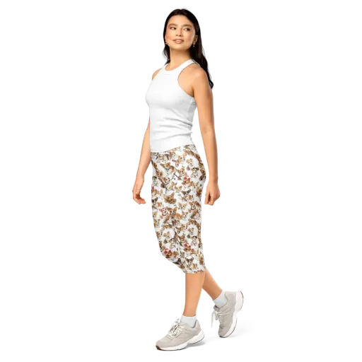 Corgi Country Club on a Capri Leggings