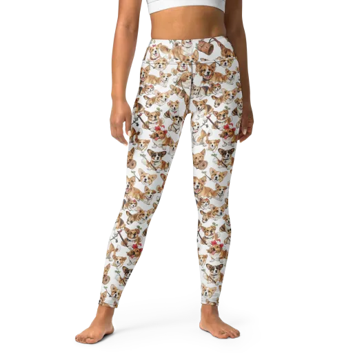Corgi Country Club on a Yoga Leggings