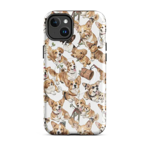 Corgi Country Club on a MagSafe Tough Case for iPhone®