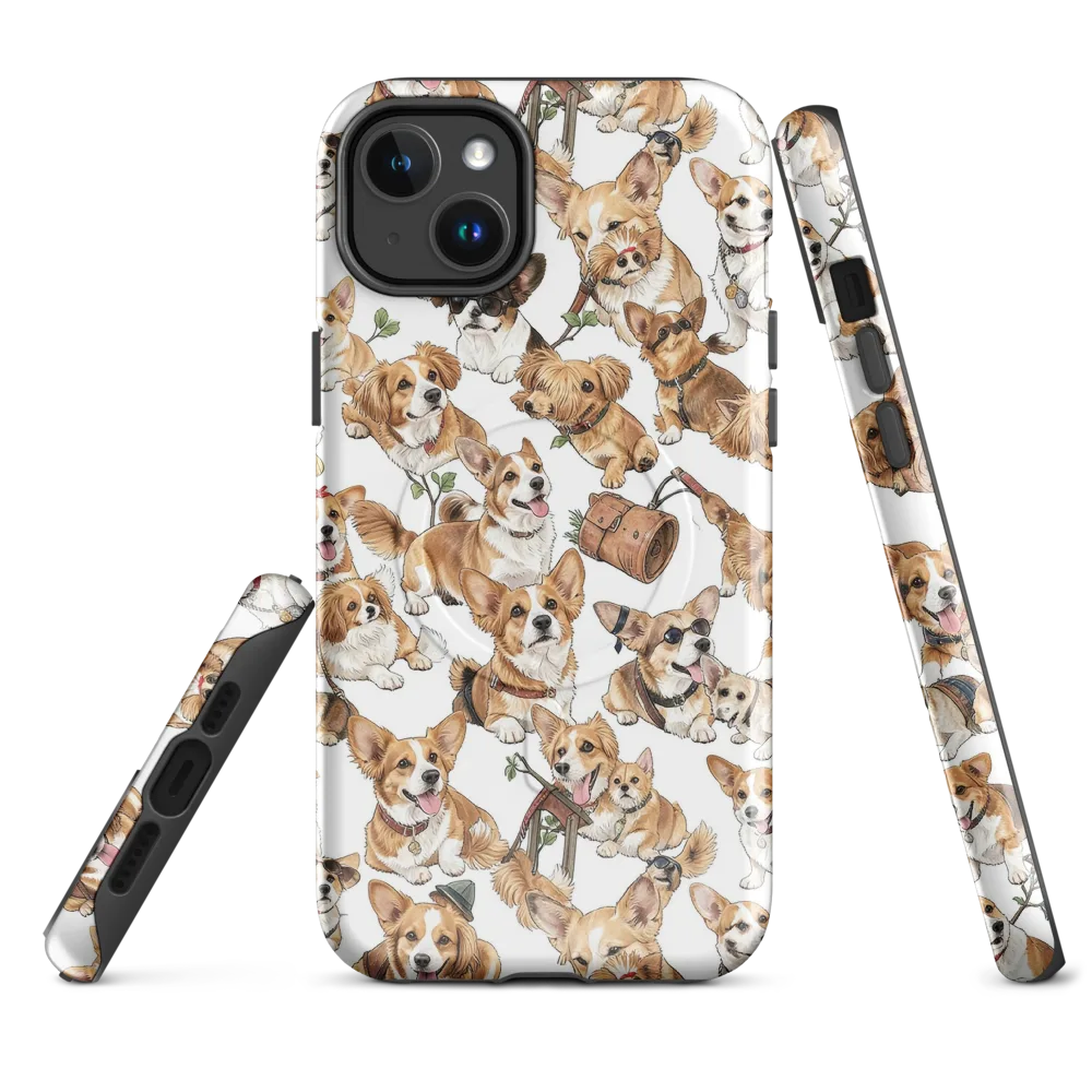 Corgi Country Club on MagSafe Tough Case for iPhone® — Front
