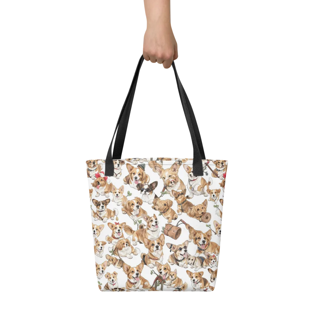 Corgi Country Club on Tote Bag — Front