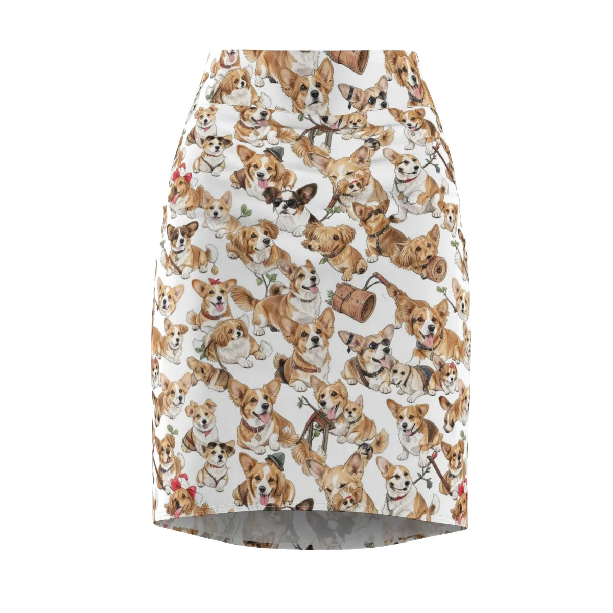 Corgi Country Club on Pencil Skirt — Front