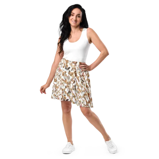 Corgi Country Club on a Skater Skirt