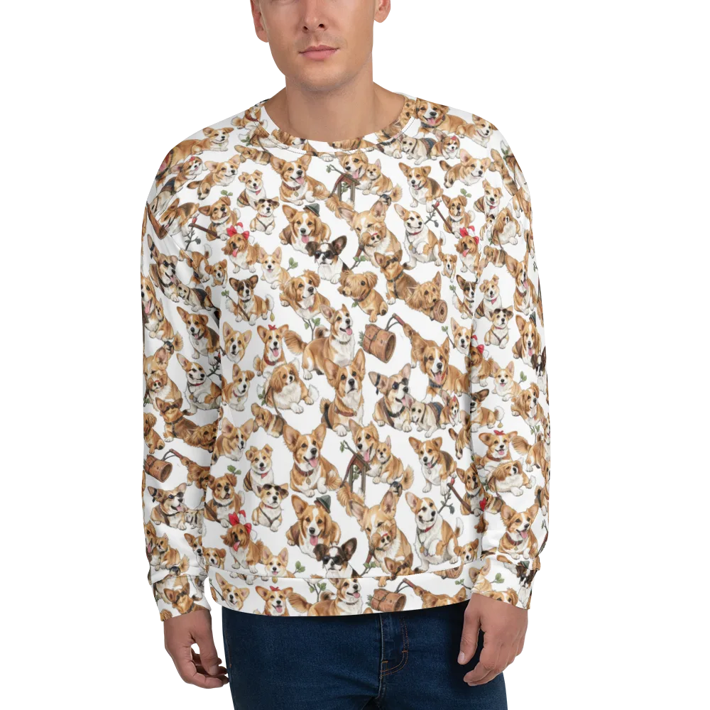 Corgi Country Club on Sweatshirt — Front