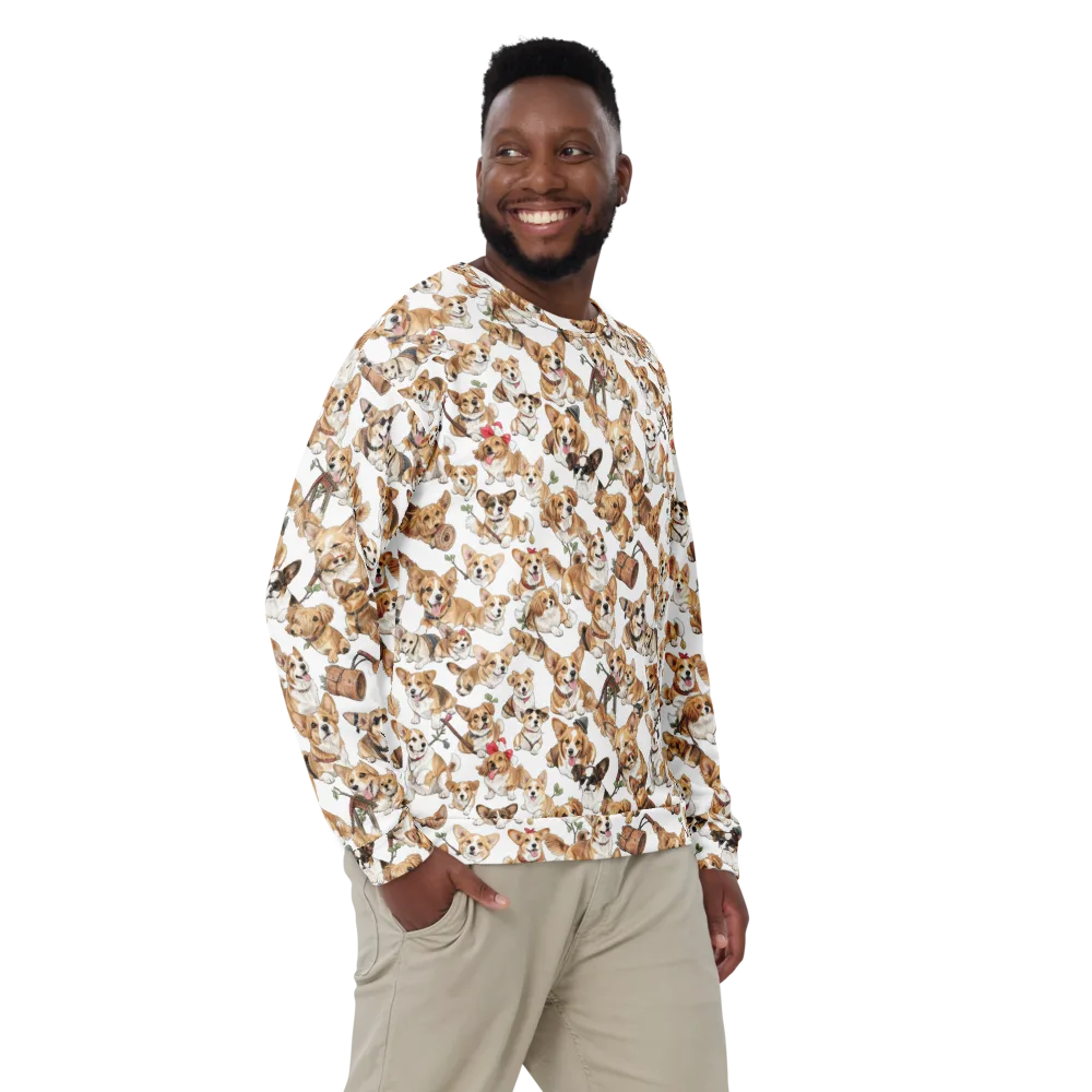 Corgi Country Club on Sweatshirt — Front