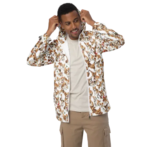 Corgi Country Club on a Men's Windbreaker