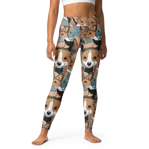 Canine Cabana on a Yoga Leggings