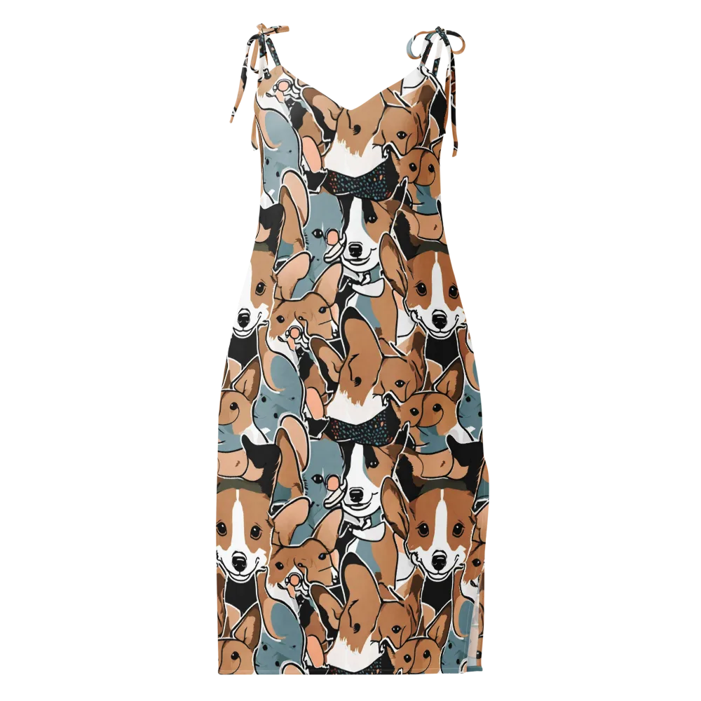 Canine Cabana on Slip Dress — Front