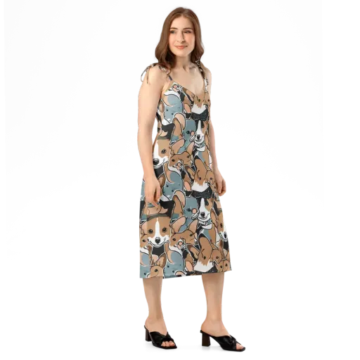 Canine Cabana on a Slip Dress