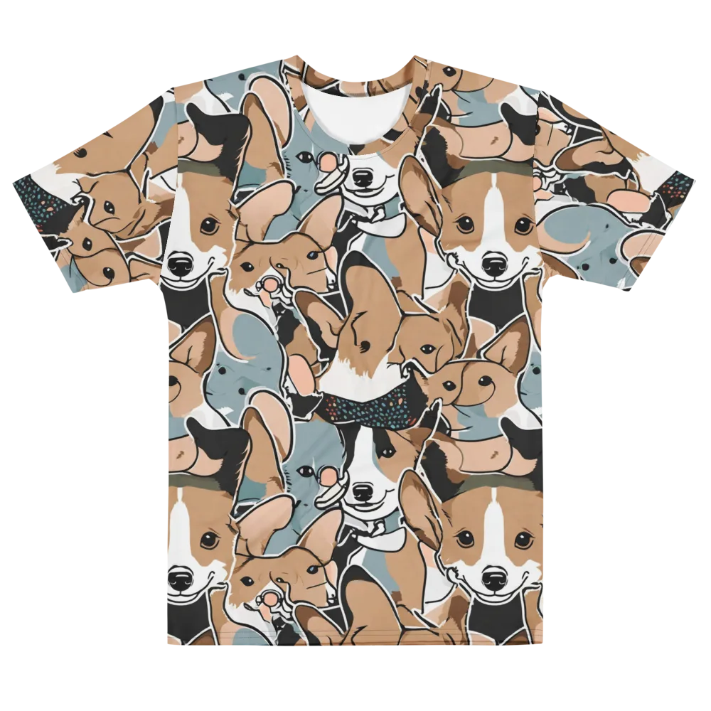 Canine Cabana on Men's Cotton Crew Neck T-Shirt — Front