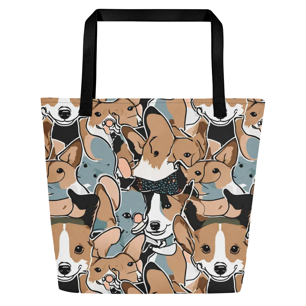 Canine Cabana on Large Tote Bag W/ Pocket — Front
