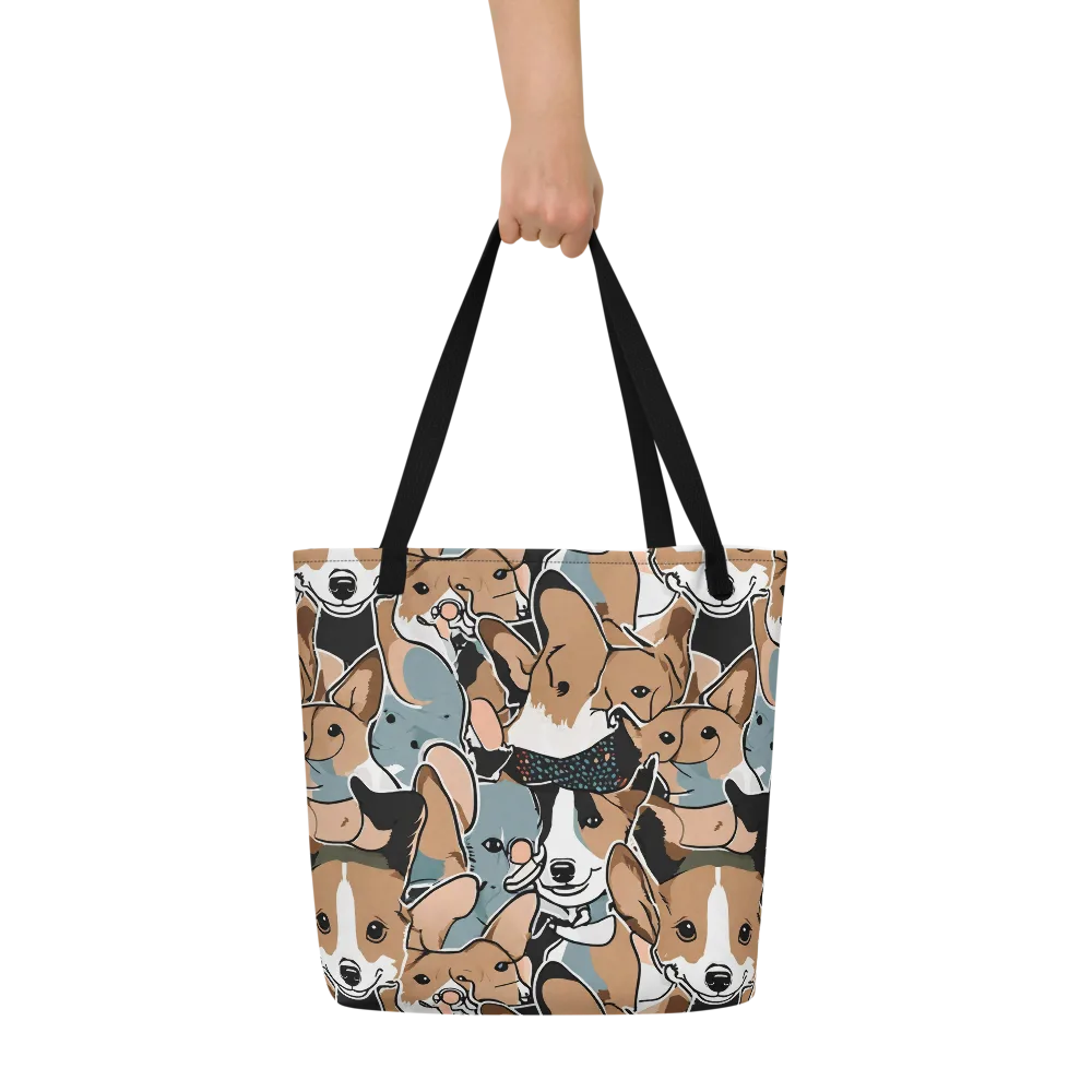 Canine Cabana on Large Tote Bag W/ Pocket — Front