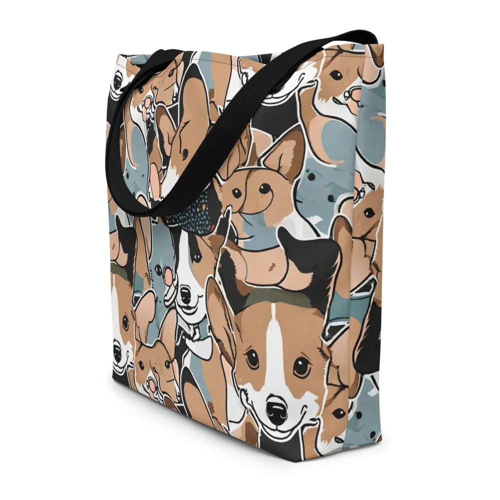 Canine Cabana on Large Tote Bag W/ Pocket — Front