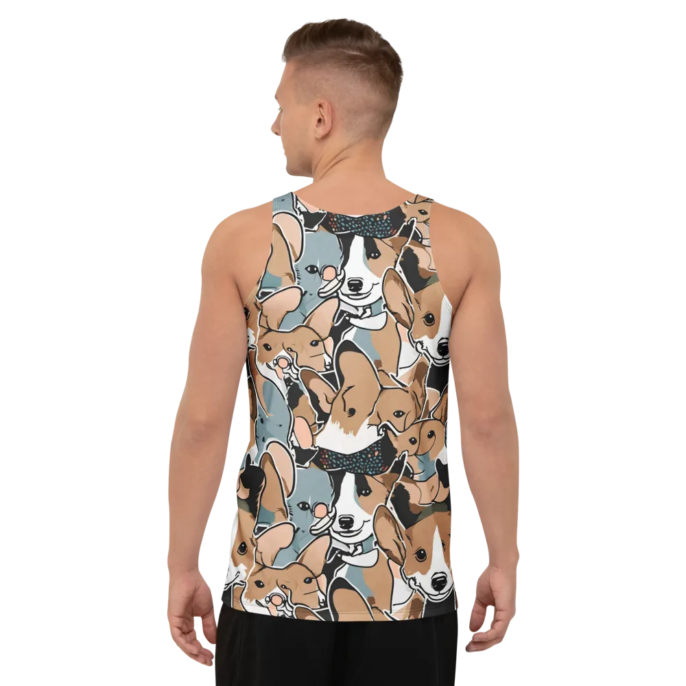 Canine Cabana on Men's Tank Top — Back