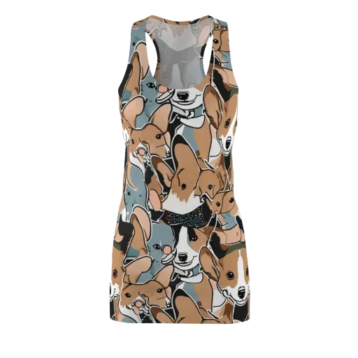 Canine Cabana on a Racerback Dress
