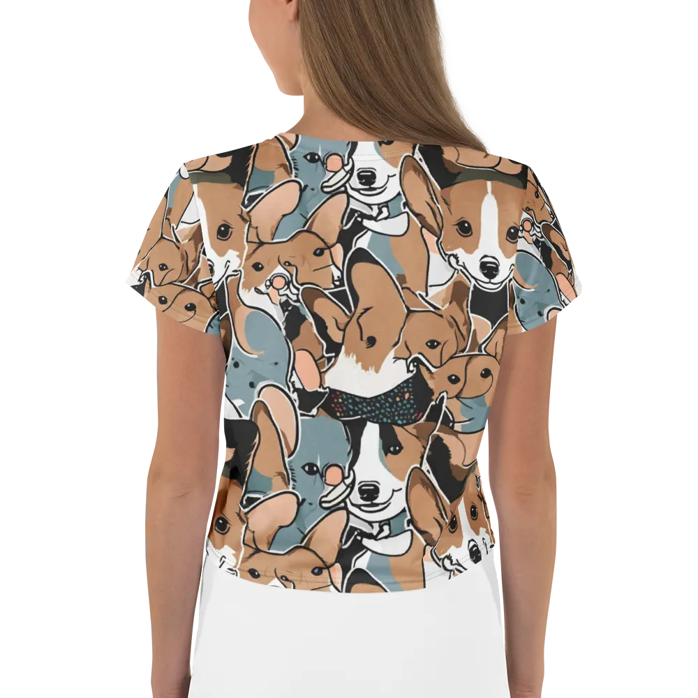 Canine Cabana on Crop Tee — Back