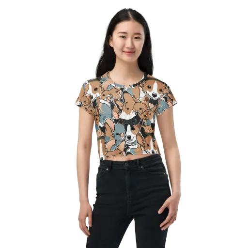 Canine Cabana on a Crop Tee
