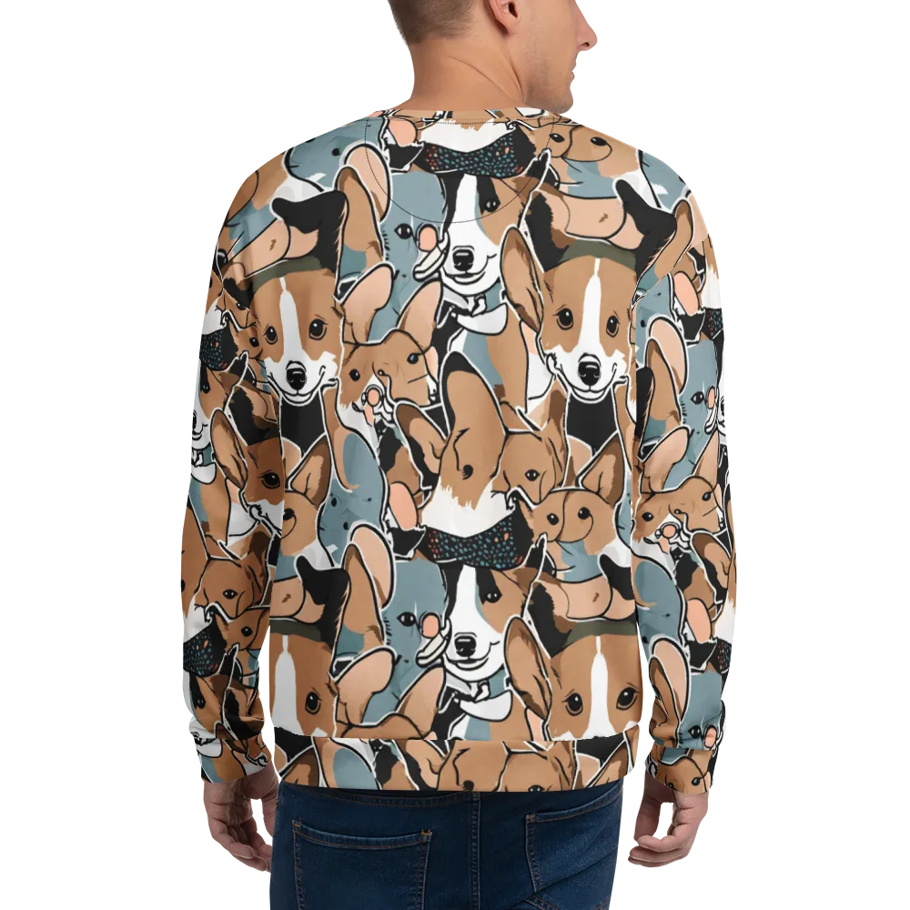 Canine Cabana on Sweatshirt — Back