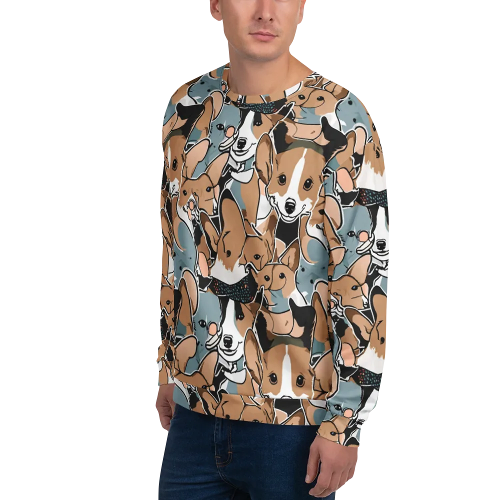 Canine Cabana on Sweatshirt — Left Front