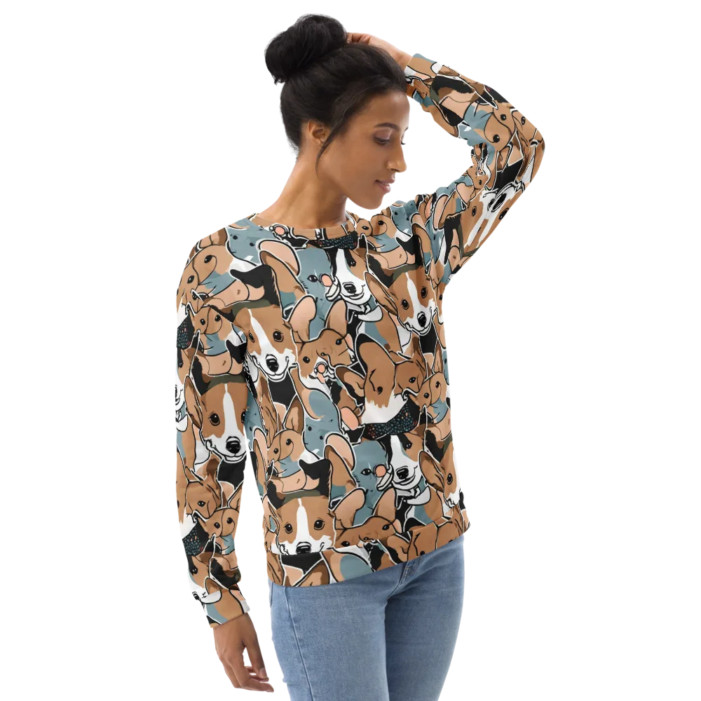 Canine Cabana on Sweatshirt — Right Front