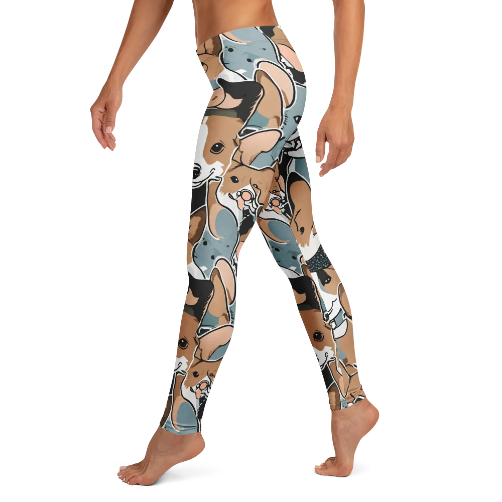 Canine Cabana on Leggings — Left