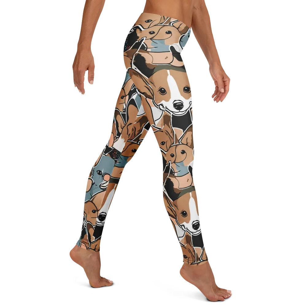 Canine Cabana on Leggings — Right