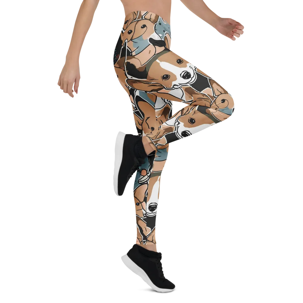 Canine Cabana on Leggings — Right