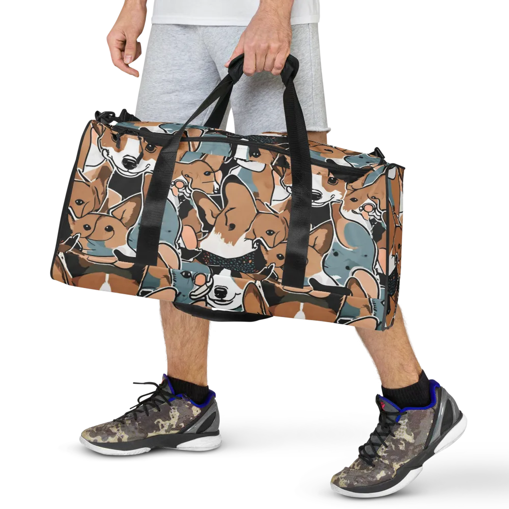 Canine Cabana on Duffle Bag — Front