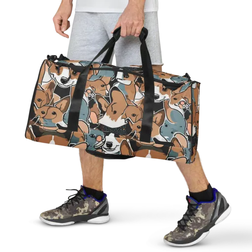Canine Cabana on a Duffle Bag