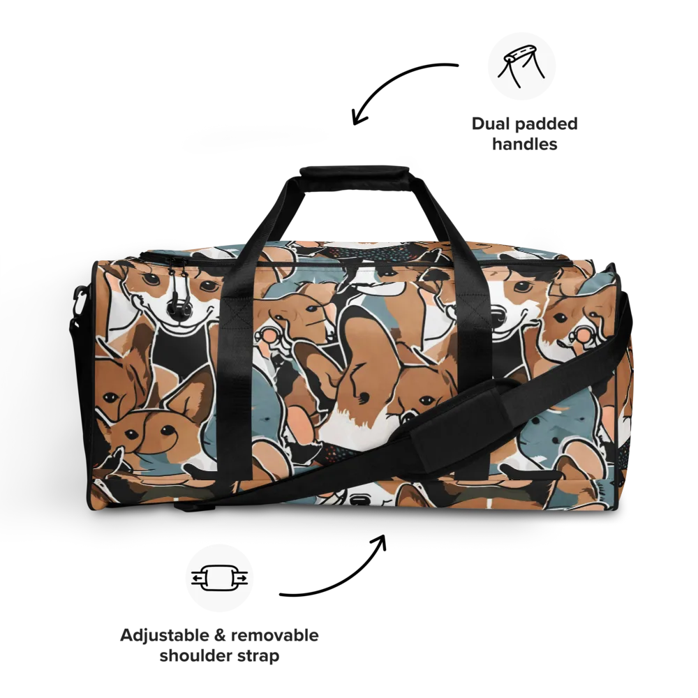 Canine Cabana on Duffle Bag — Front