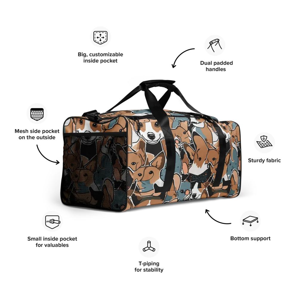Canine Cabana on Duffle Bag — Right Front