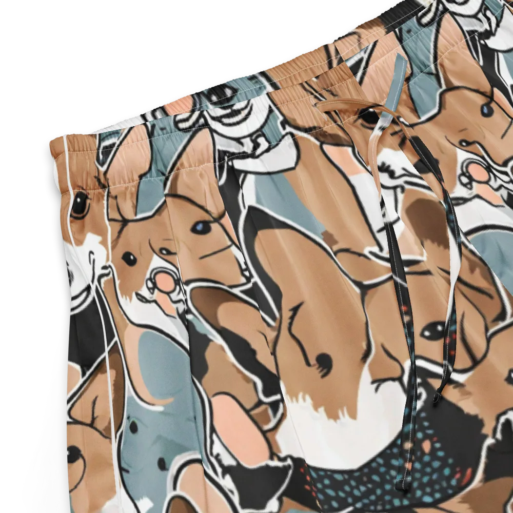 Canine Cabana on Women's Pajama Shorts — Product details
