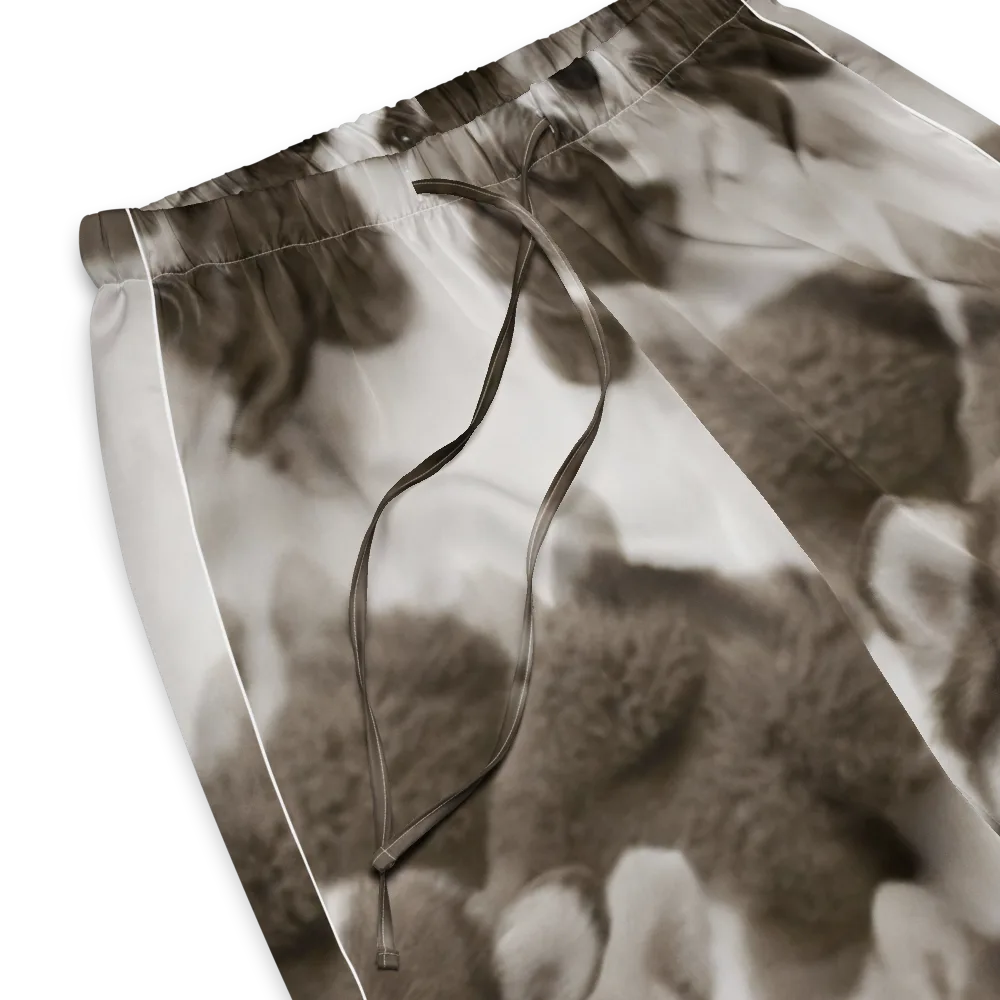 Sepia Puppy Parade on Women's Pajama Pants — Product details