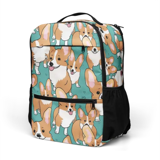 Corgi Carnival on a Utility Backpack