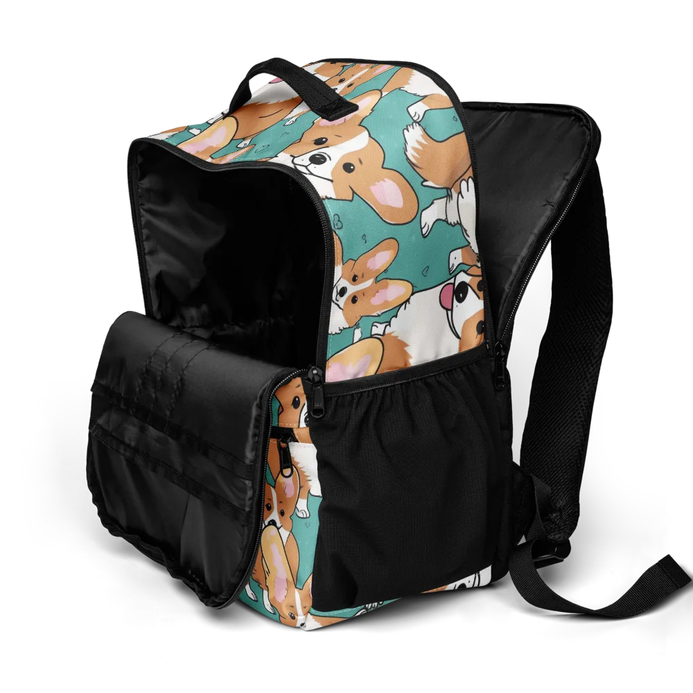 Corgi Carnival on Utility Backpack — Product details 2